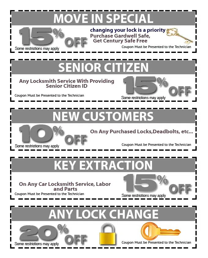 Oak Haven FL Locksmith Store, Jacksonville, FL 904-601-3385 - coupons18-set-five
